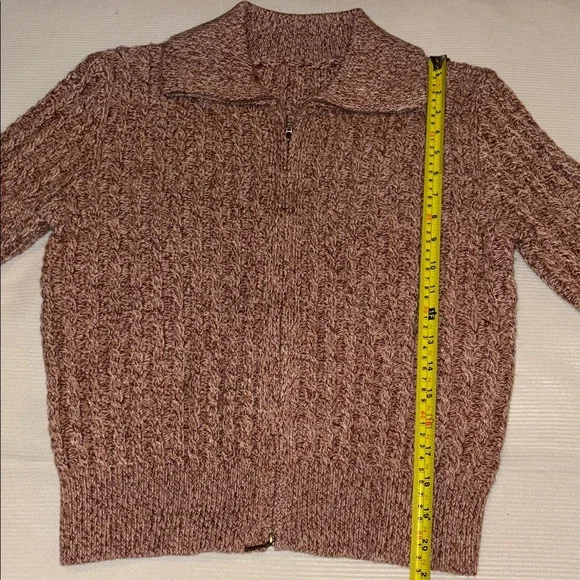 Wool Blend Cable Knit Sweater-S - Picture 10 of 14